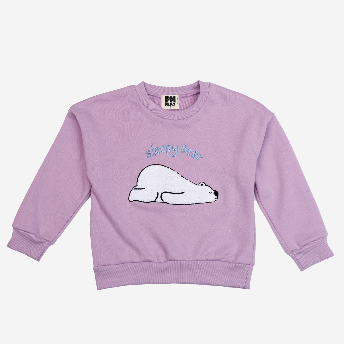 Sleepy Bear Sweatshirt - Purple
