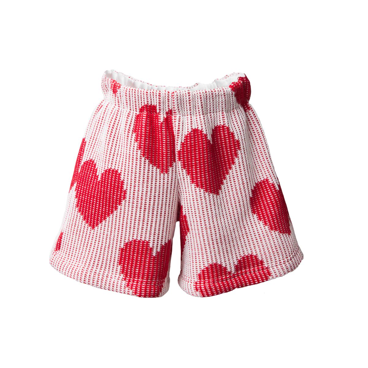 Game Of Hearts Set With Cupid Top & Knitted Shorts