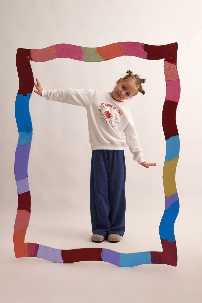 Sparkling Sky Set With Angles Top & Wide Leg Pants