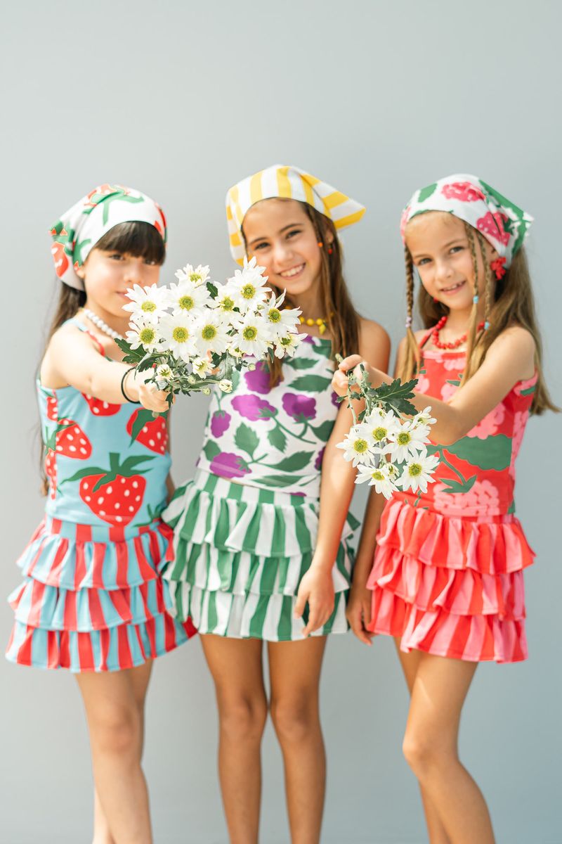 Stripes Ruffled Set