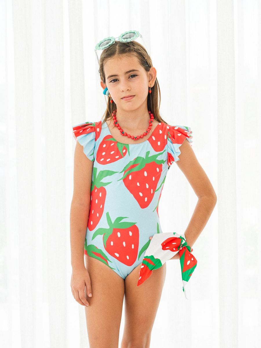 Swim Dress With Ruffles