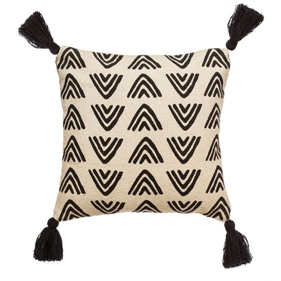 Triangles Block Print Cushion