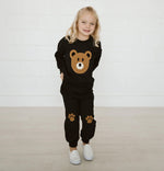 Bear Sweatshirt _ Black - 6 Months