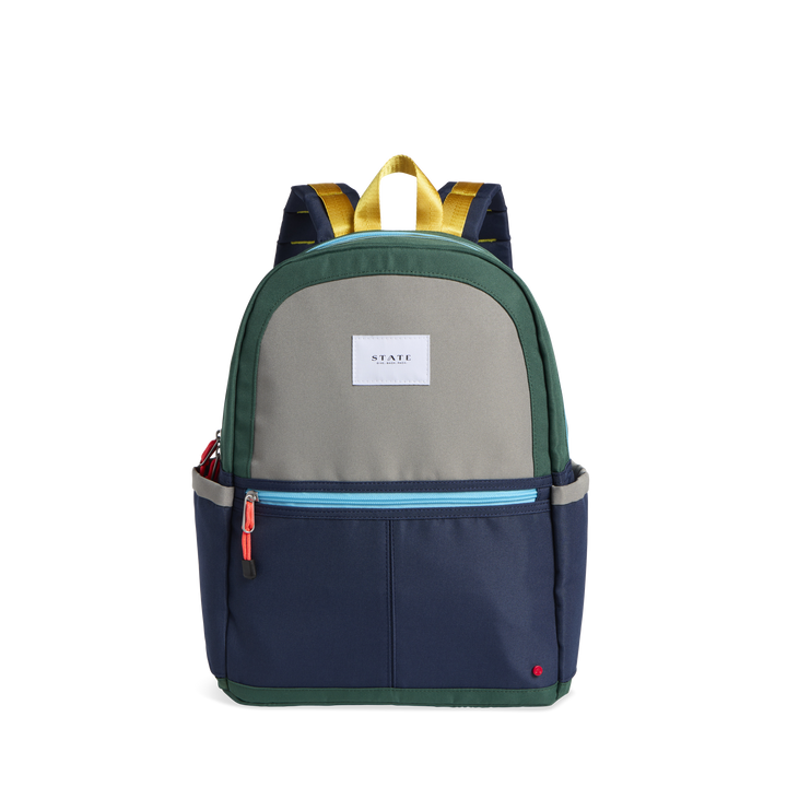 Kane Kids Double Pocket - Green & Navy