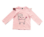 Organic Tshirts Poodle - Pink - 6 Month