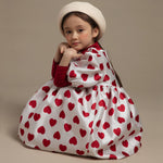 Heart Balloon Dress - White - 12 Months