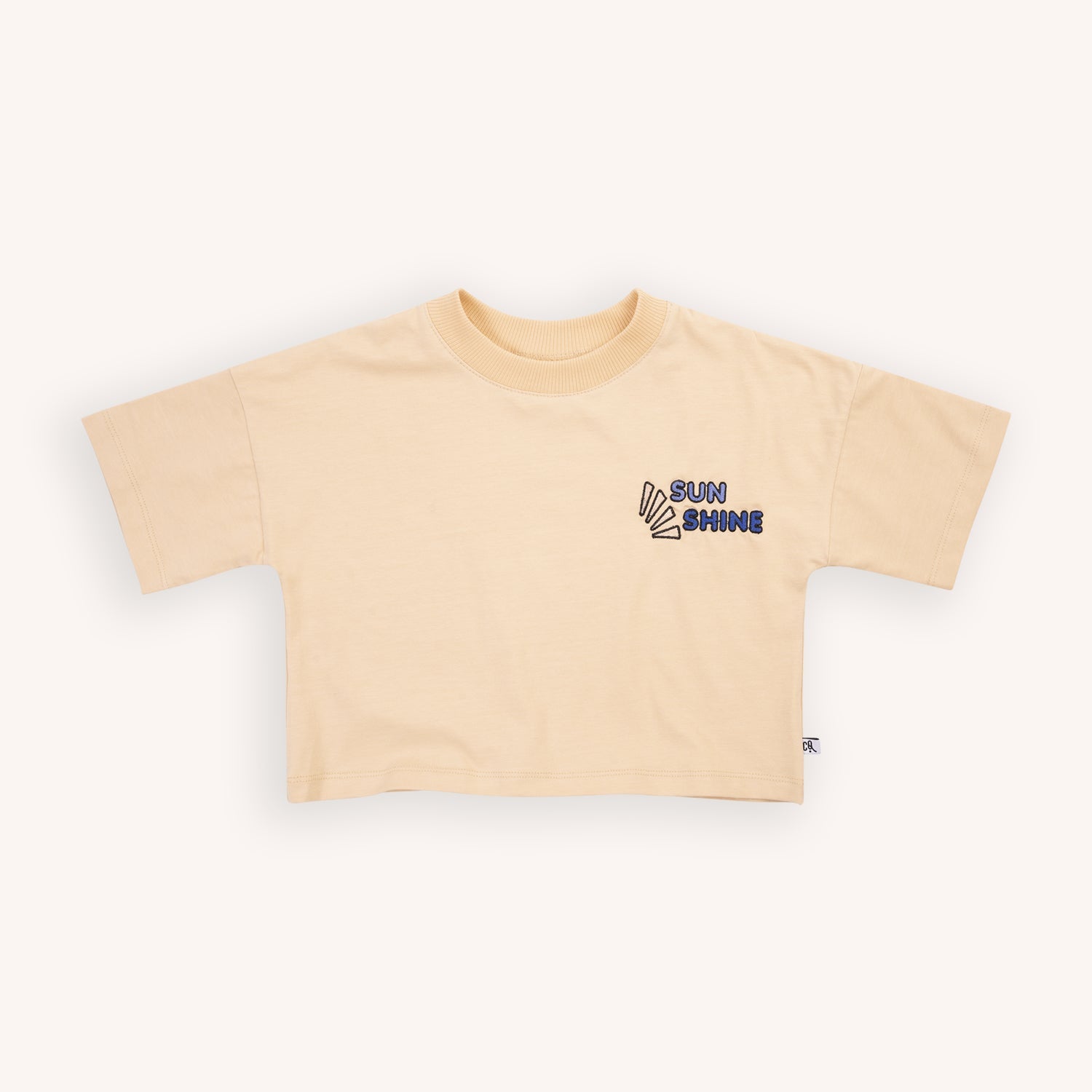 Sunnies Cropped Crewneck W/Embroidery - 3-4 Years