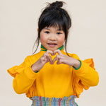 Ruffled Sweater - Yellow - 11-12 Years