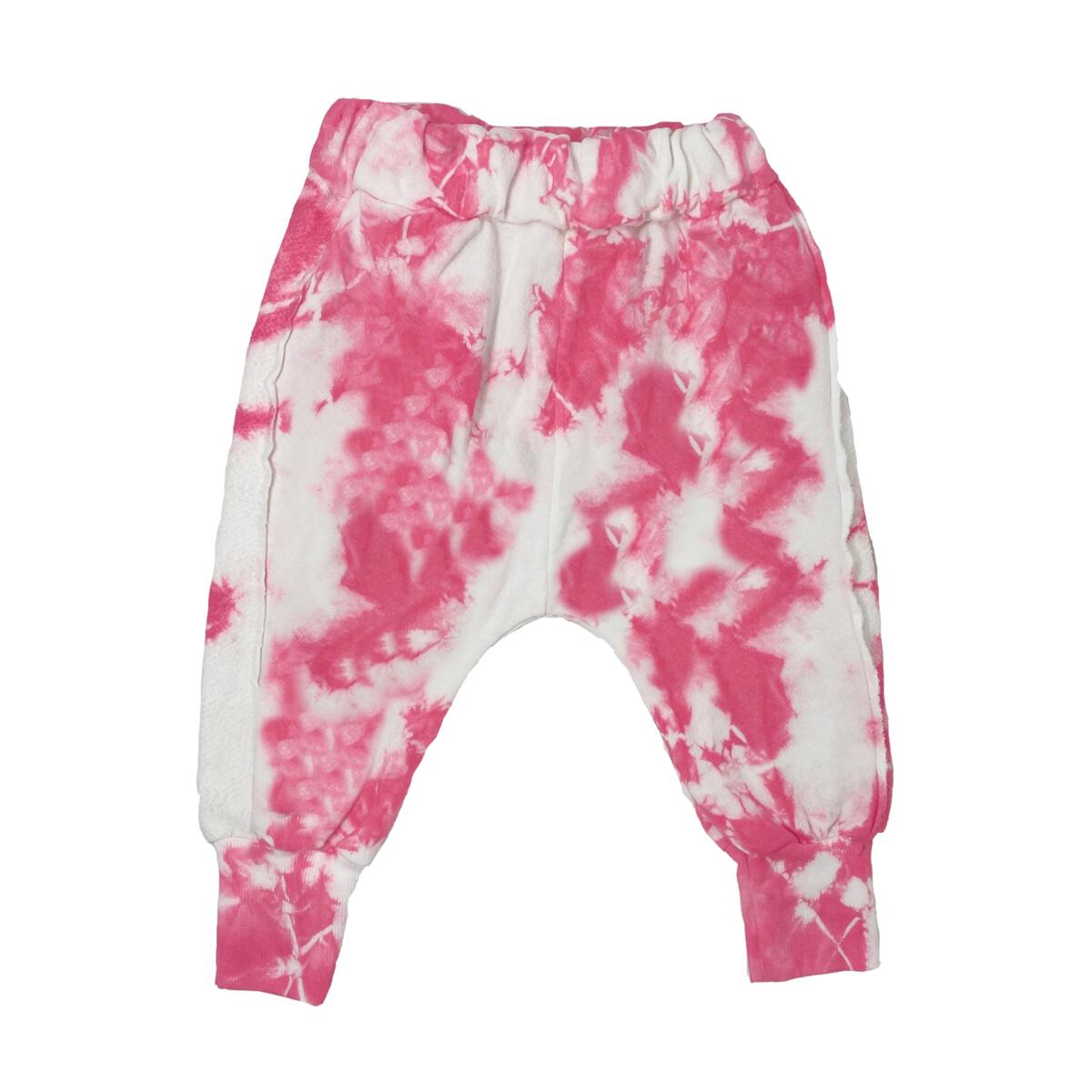 Tie Dye Harem Pants - Pink - 12 Years