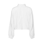 Dalhia Crop Ruffle Shirt - White - 8 Years