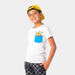Day Trip T-shirt - Pocket Lemon - White - 2 years