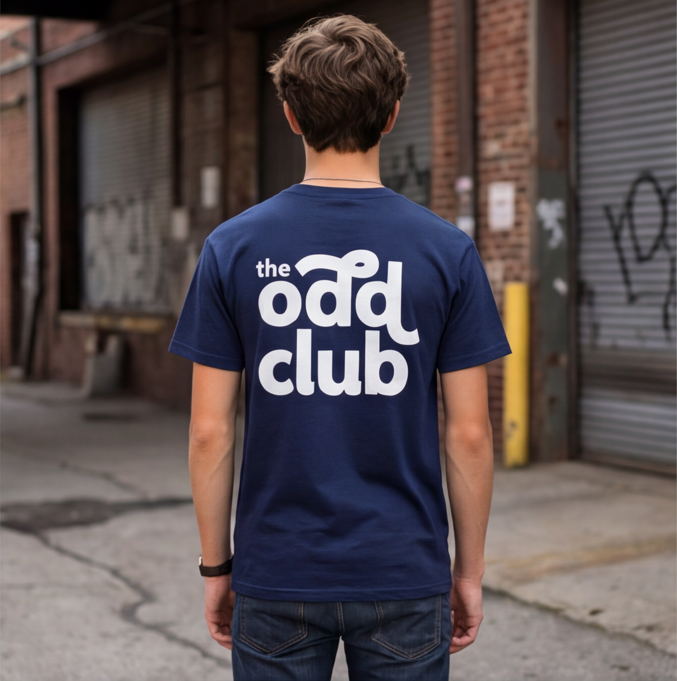 Heart Lips Tee - Deep Blue