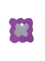 Modern Plush Mirror - Purple