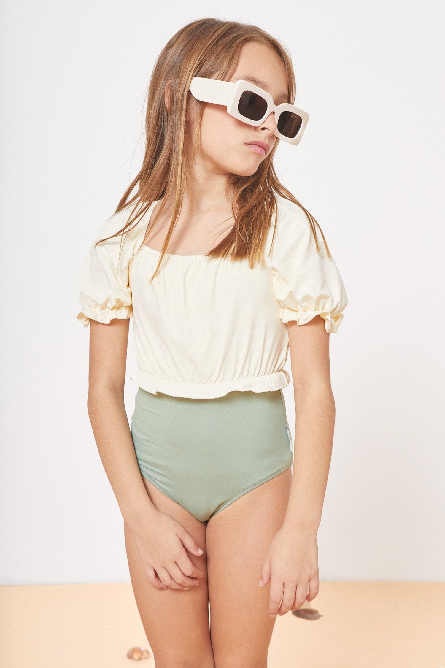 Elisa Block Color Swimsuit - 3 Years
