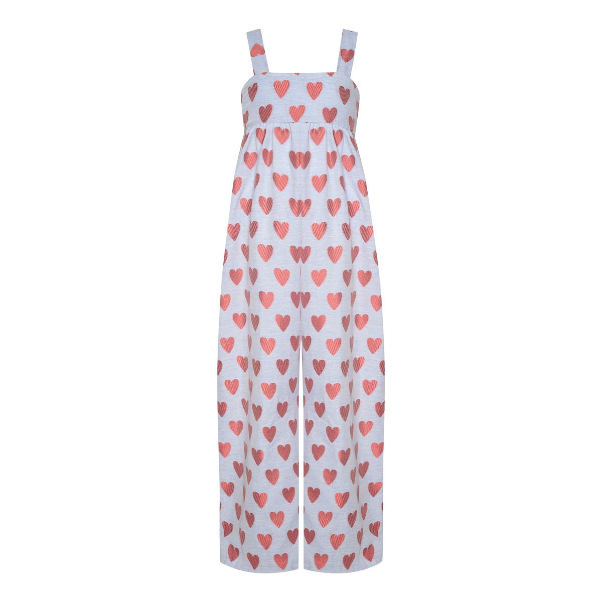 Heartclouds Hearts Loomed Jumpsuit