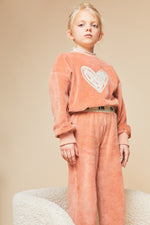 Love Cotton Velvet Pant Organic - Pink - 6 Years