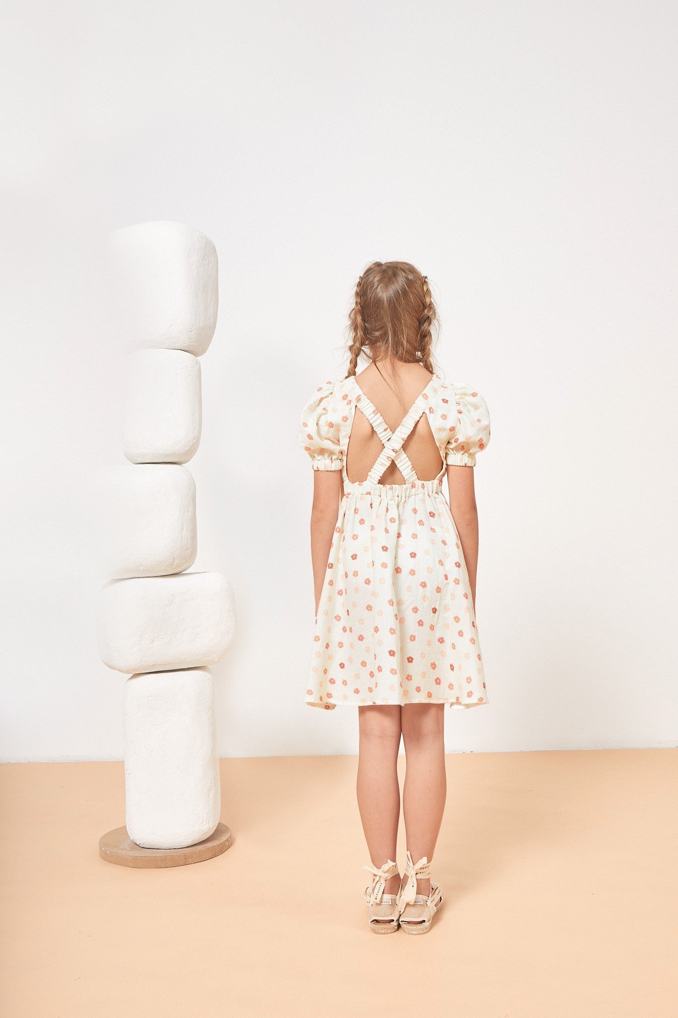 Marjorie Flower Muslin Dress - 3 Years