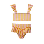 Strawberry Banana Striped Bikini - 2 Years