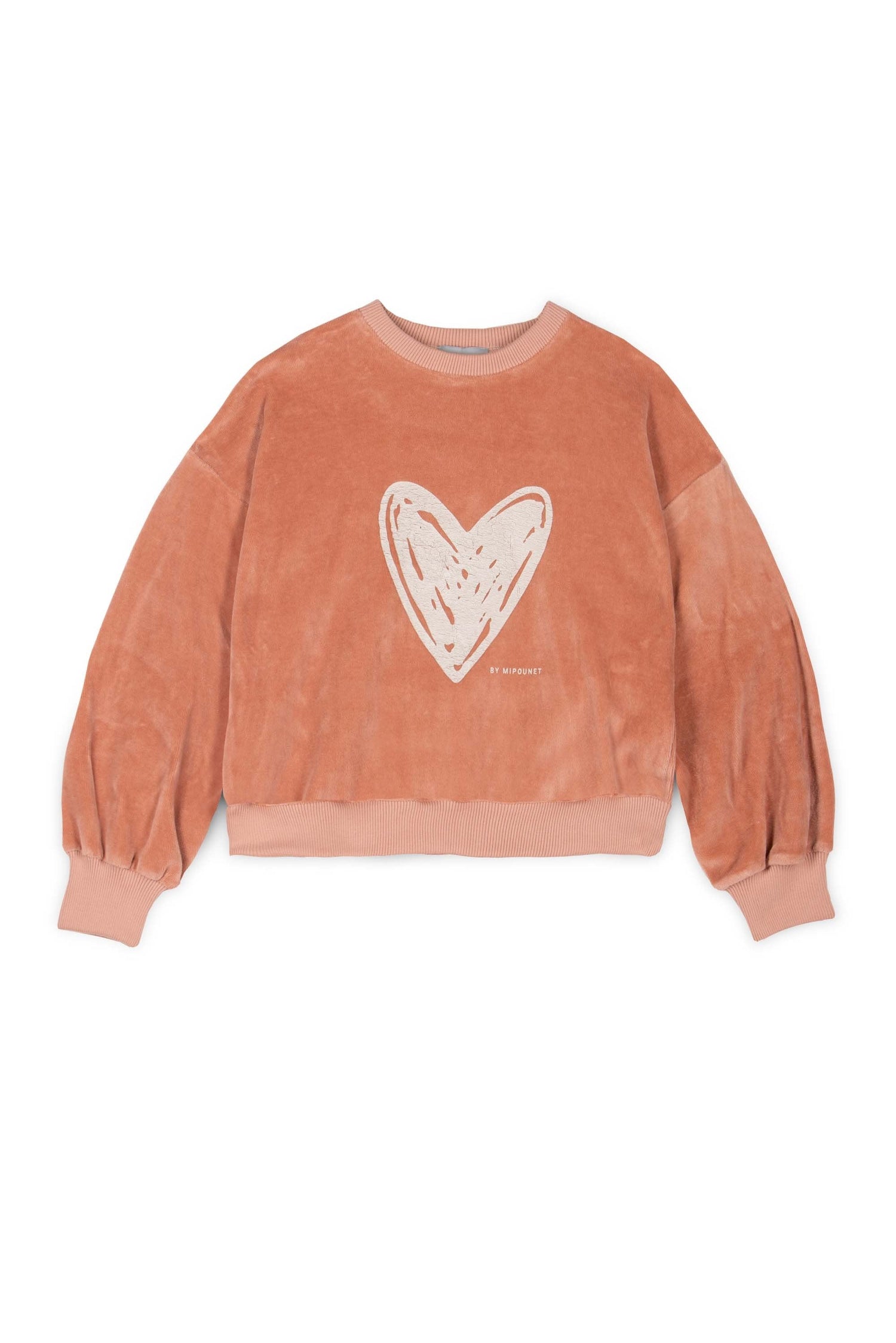 Love Cotton Velvet Sweatshirt Organic - Pink - 3 Years