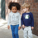 ten Bottle Kid T-shirt Silver/Mist Blue - 2 Years