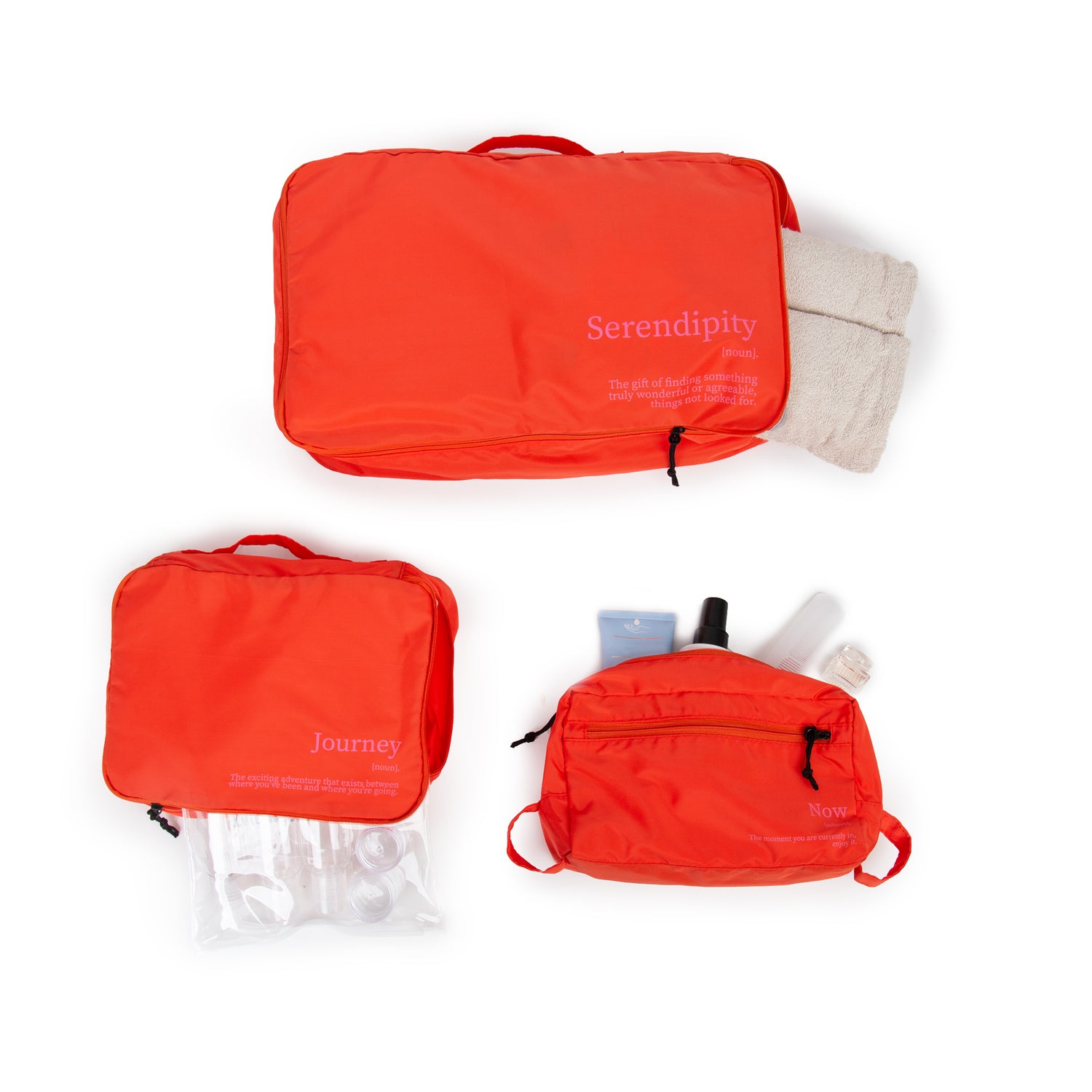 ORANGE SERENDIPITY SUITCASE ORGANIZER (LARGE)