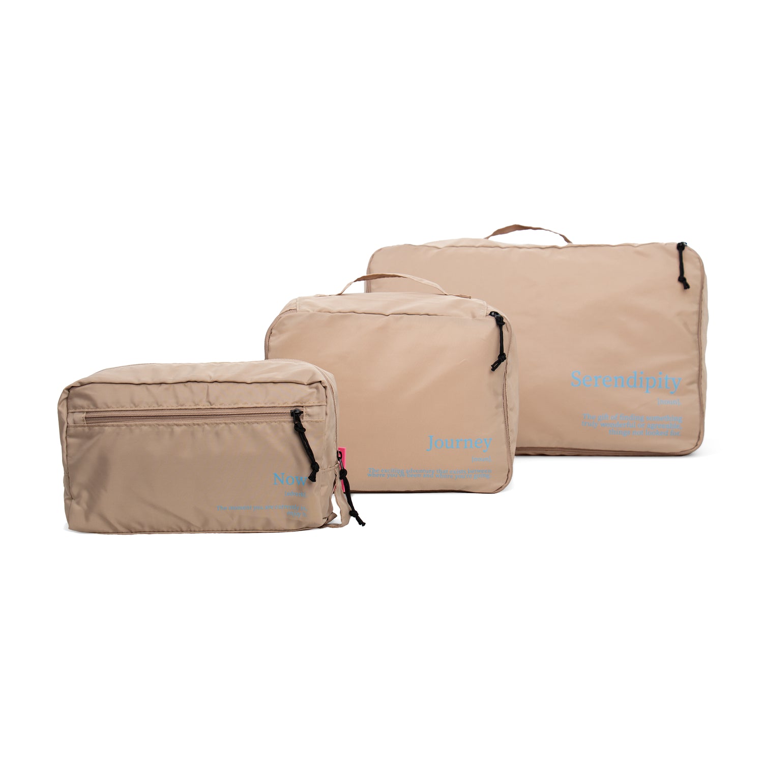 BEIGE JOURNEY SUITCASE ORGANIZER (MEDIUM)
