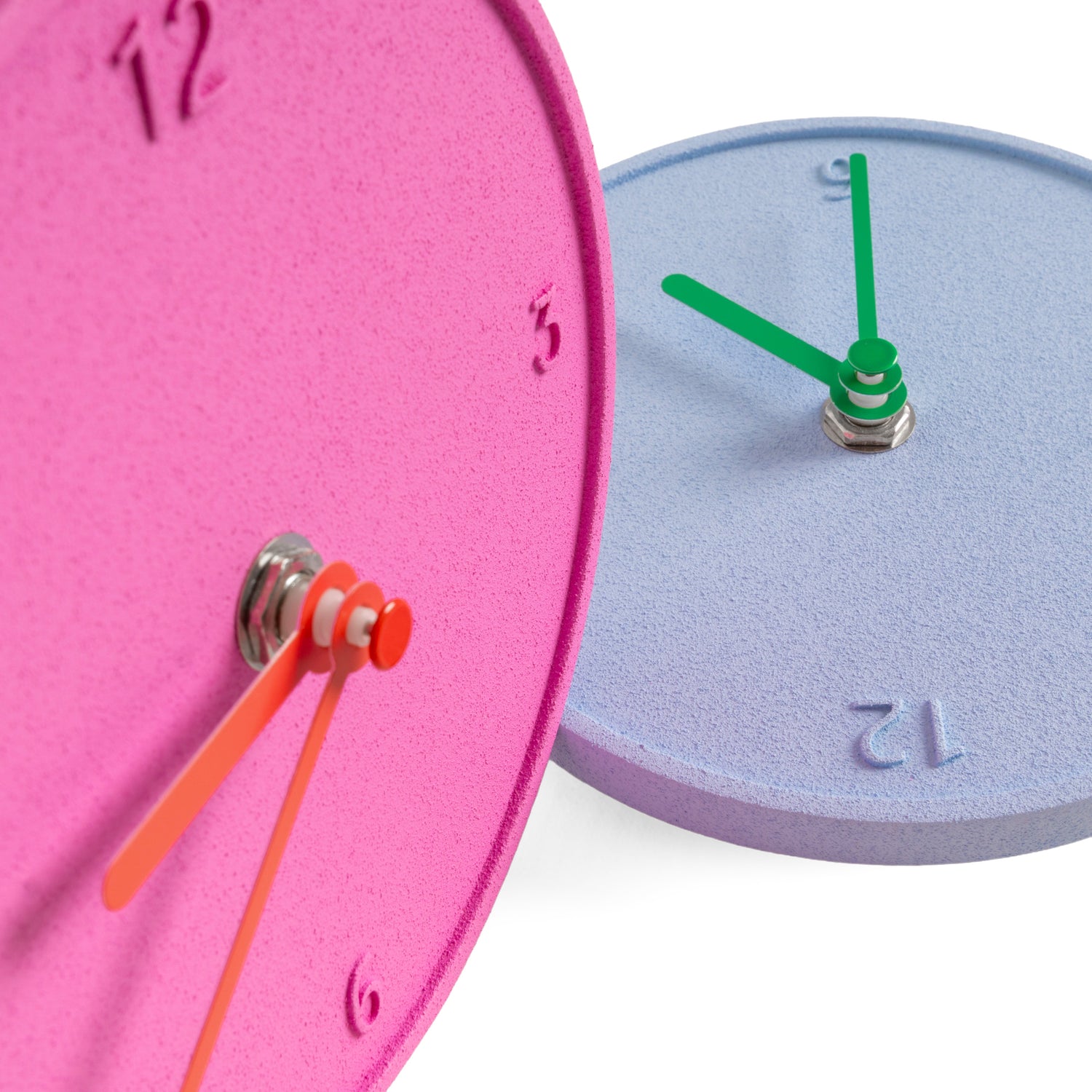 PINK RAW ROUND CLOCK