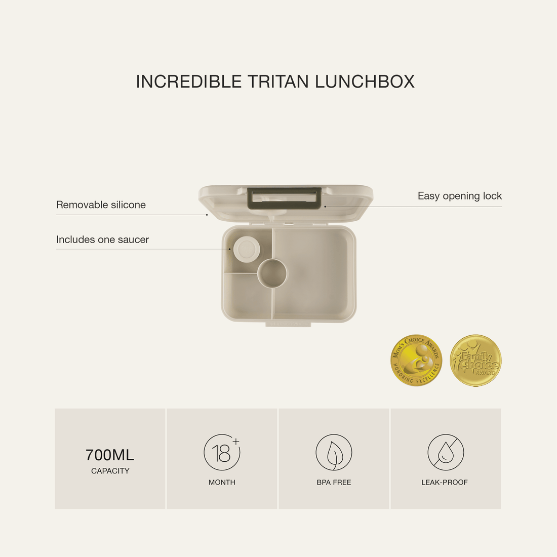 Tritan Lunch Box - Lemon
