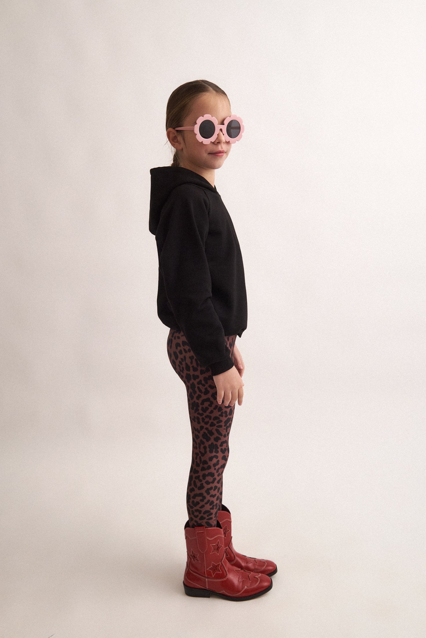 Dolce Vita Set With Hooded Top & Leopard Leggings