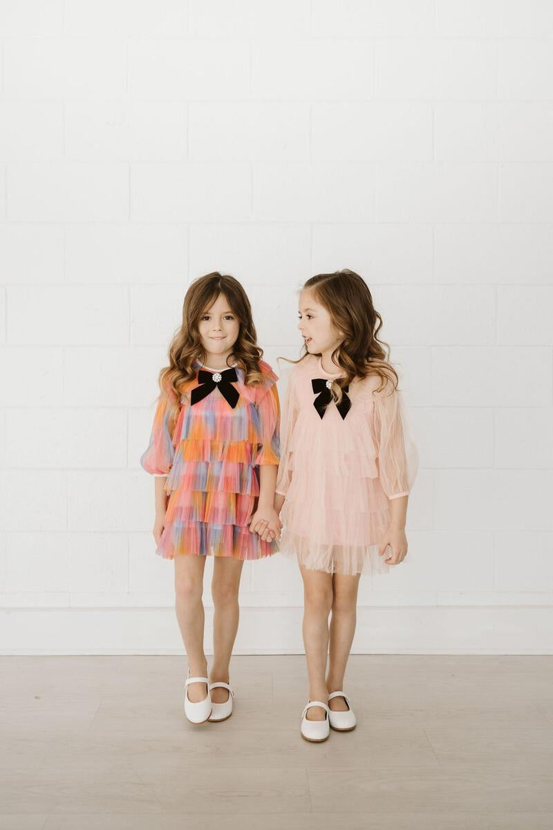 Six Layered Dress - Pink - 5 years
