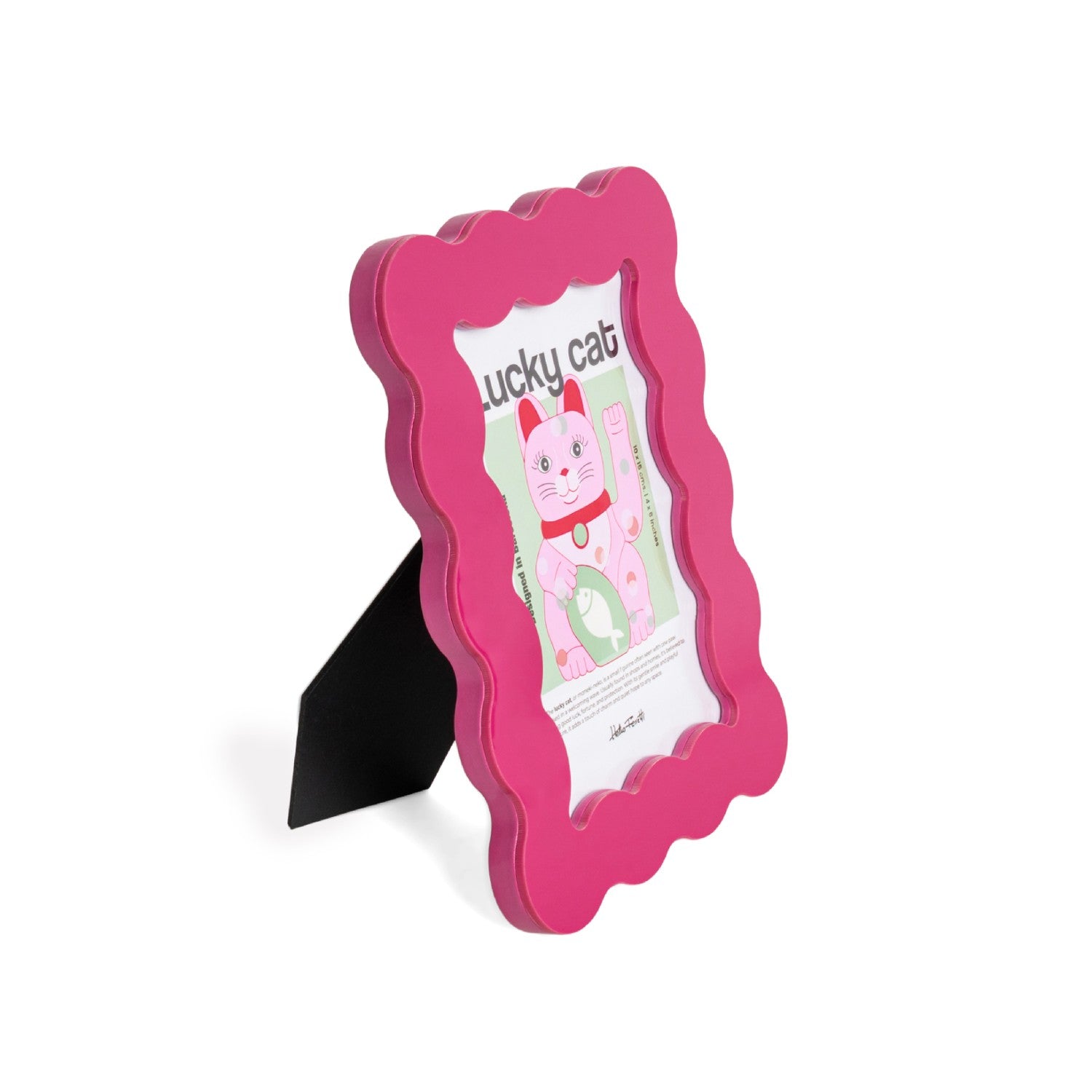 MAGENTA ACRYLIC PETAL PHOTO FRAME (LARGE)