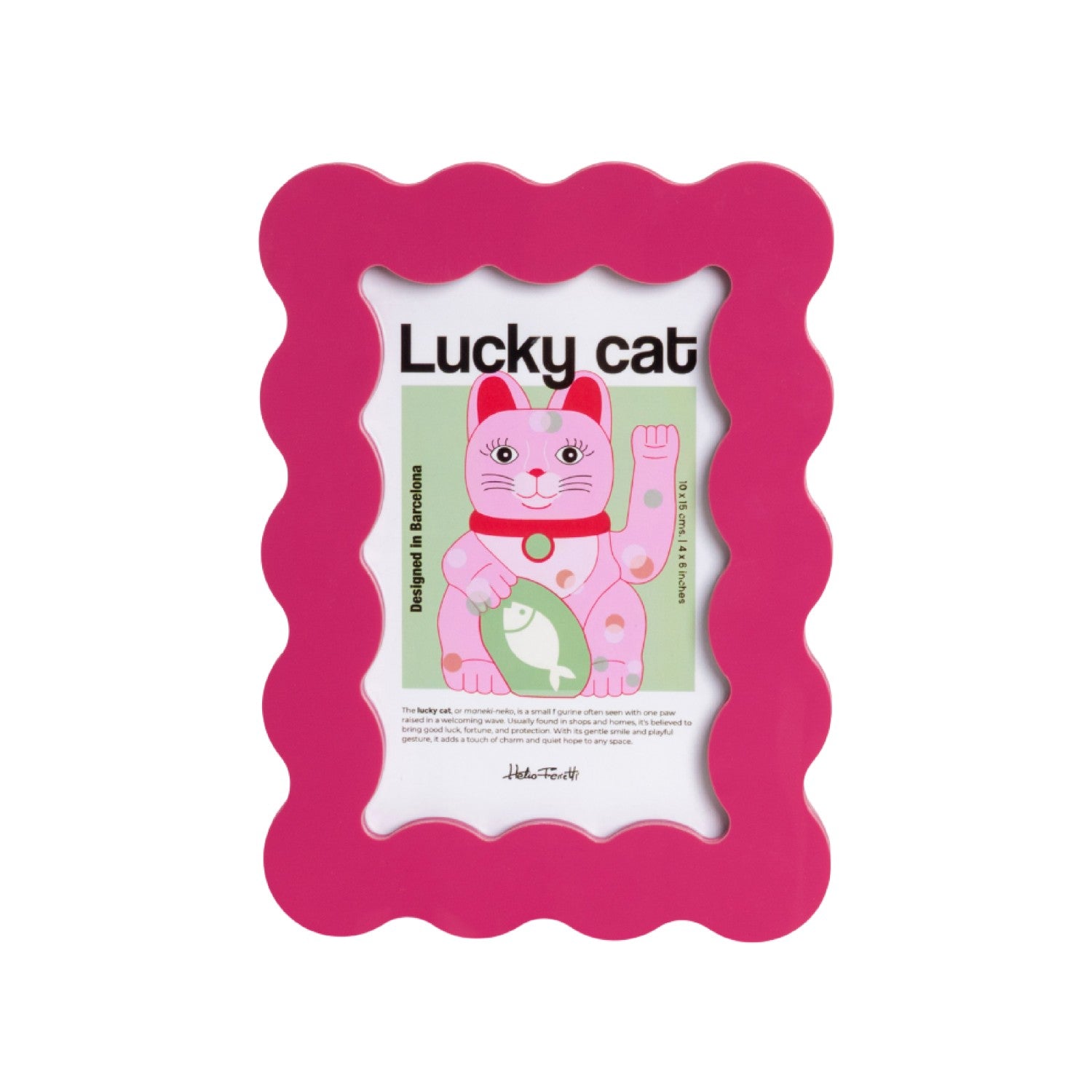 MAGENTA ACRYLIC PETAL PHOTO FRAME (LARGE)