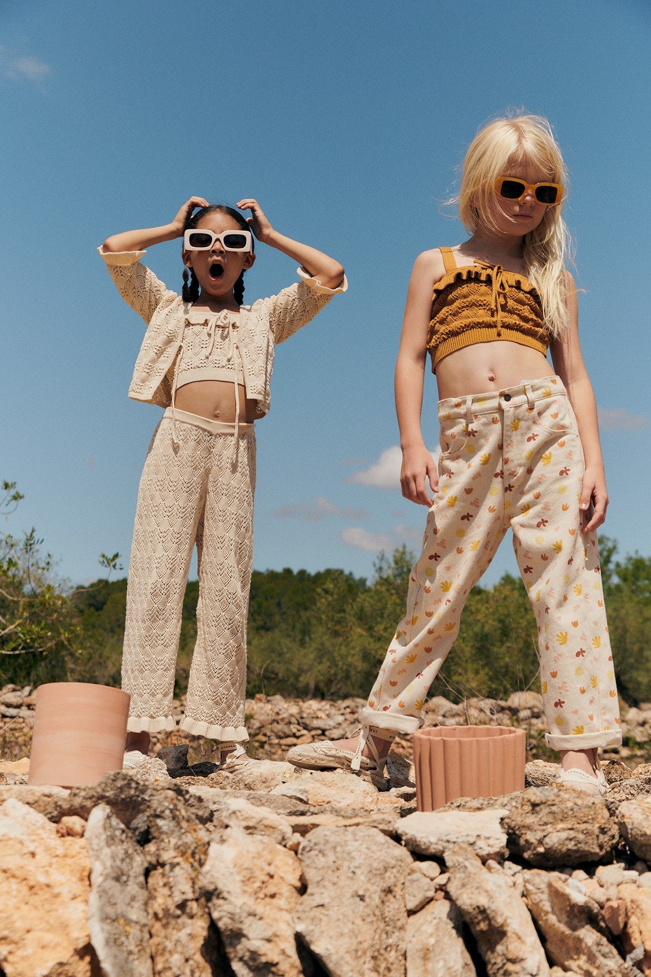 Rita Crochet Top - Cream - 6 Years