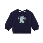 Love Mother Earth Sweatshirt Navy-Multi - 3-6 Months