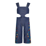 Aegean Flower 2 Piece Denim Jumpsuit - 3 Years