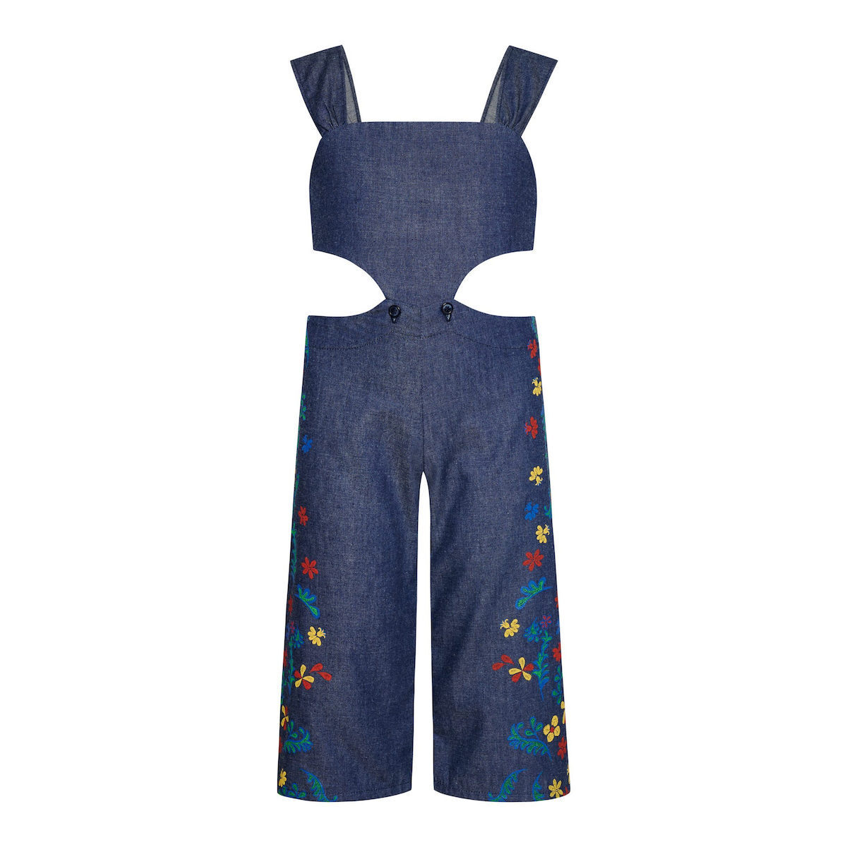 Aegean Flower 2 Piece Denim Jumpsuit - 3 Years