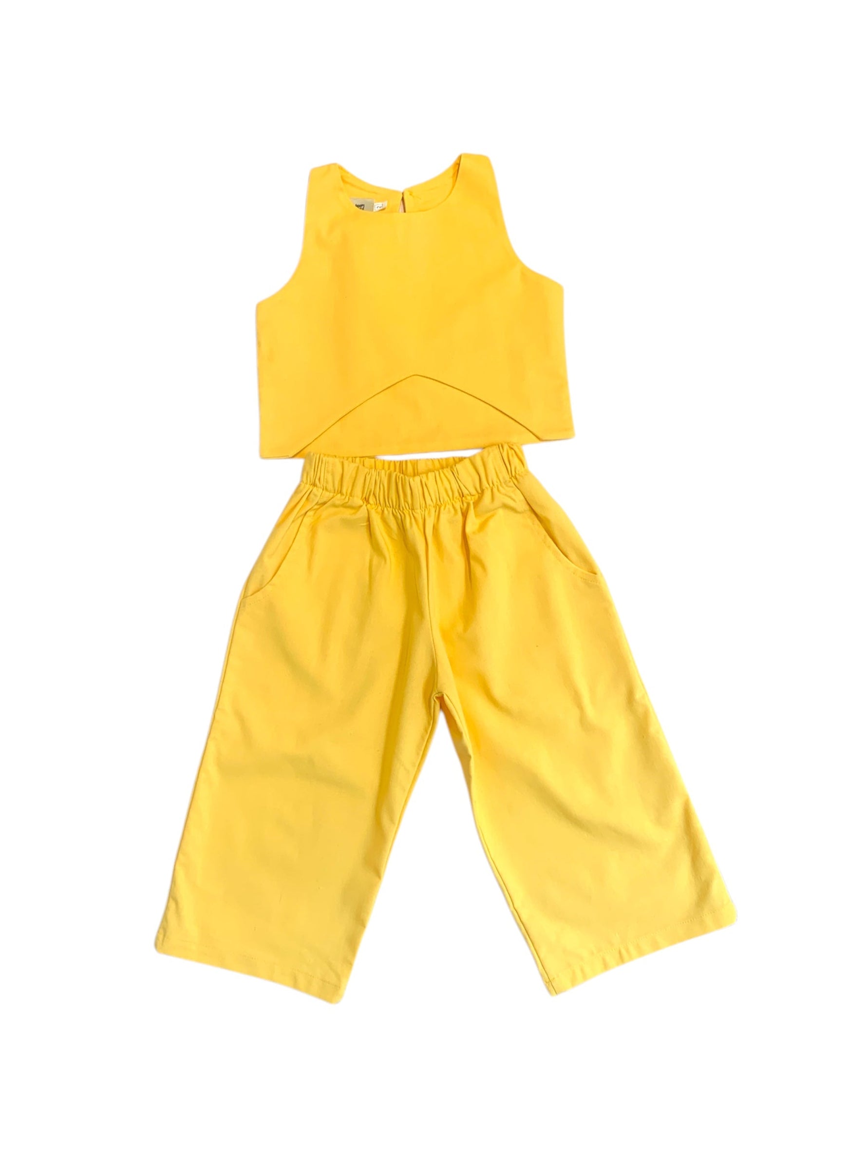 Yellow Linen Set Pants - 2 Years