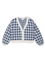 Carlota Cardican - Ecru/Dark Blue - copy - 2 Years