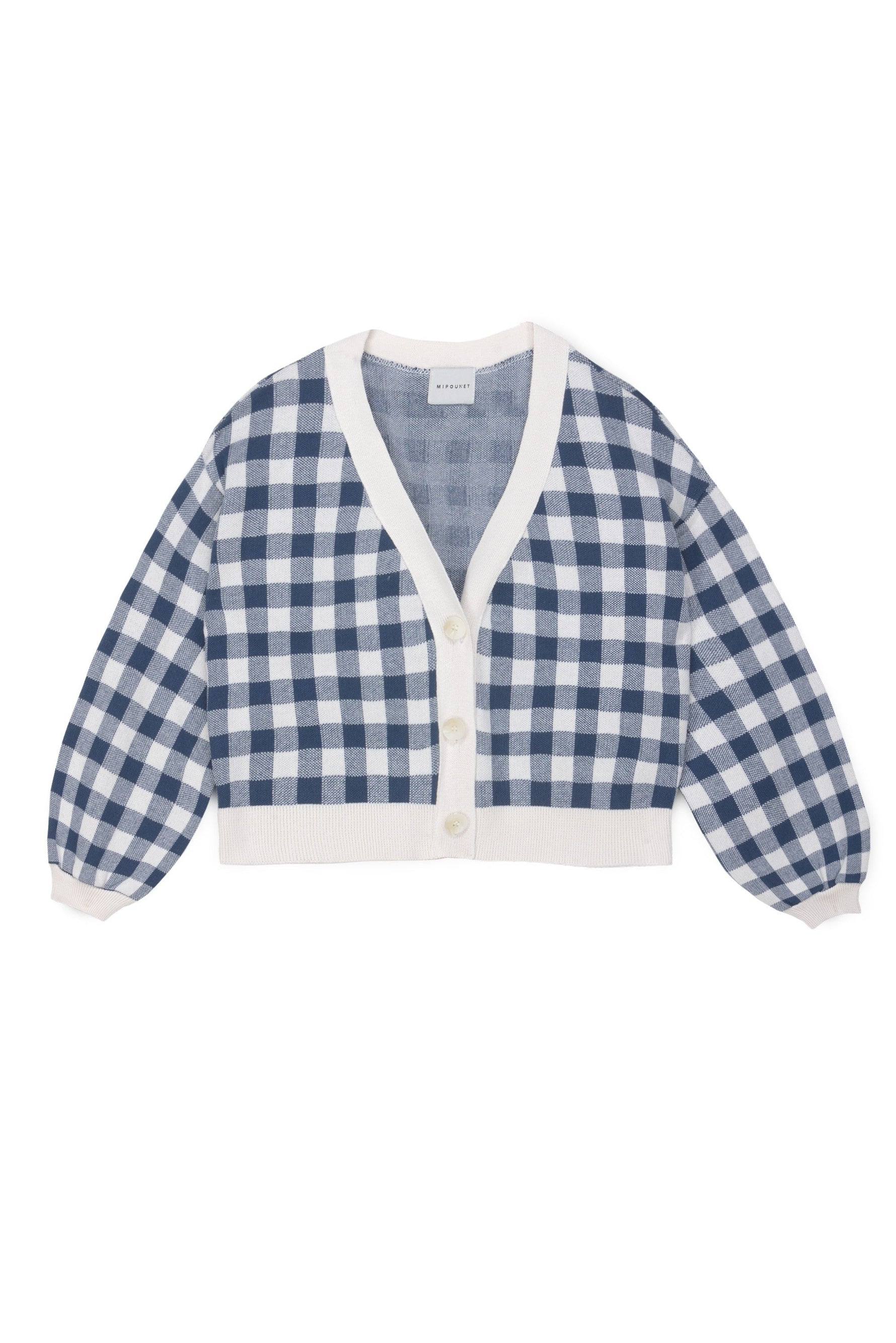 Carlota Cardican - Ecru/Dark Blue - copy - 2 Years