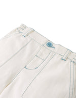 Santino Bermuda Shorts With Contrast Stitching - White - 10 Years