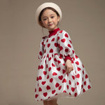 Heart Balloon Dress - White - 12 Months
