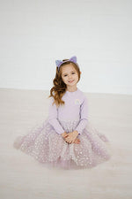 Patched Tutu Dress - Lilac - 6 Months