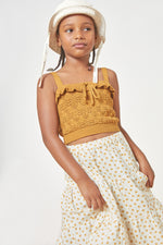 Rita Crochet Top - Caramel - 4 Years