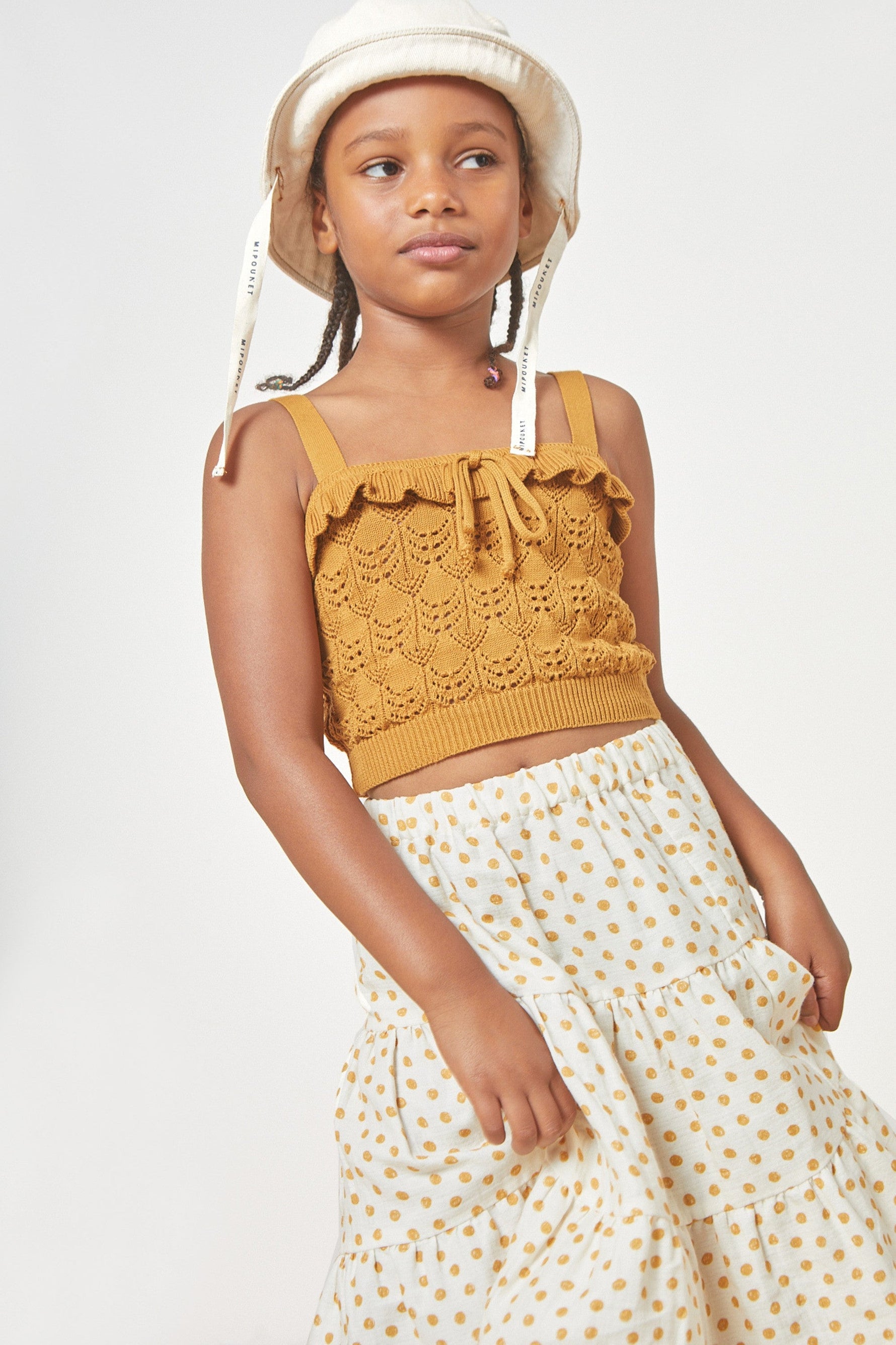 Rita Crochet Top - Caramel - 4 Years