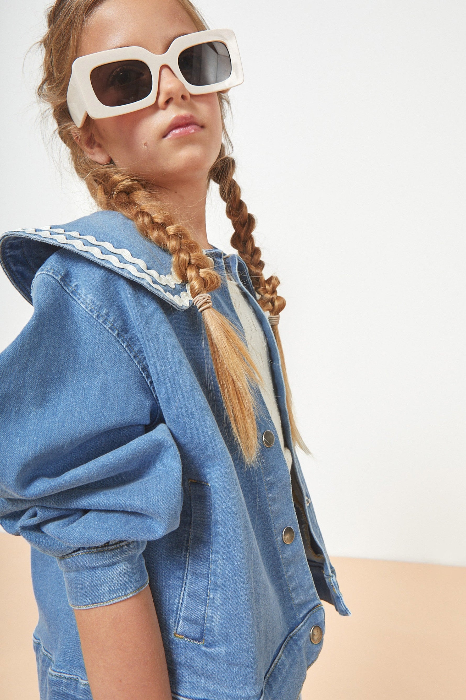 Carine Collared Denim Jacket - 2 Years