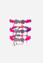 Cobra Adjustable Bracelet - hot Pink With Purple