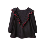 Heart Denim Ruffles Dress Kid - 1 year
