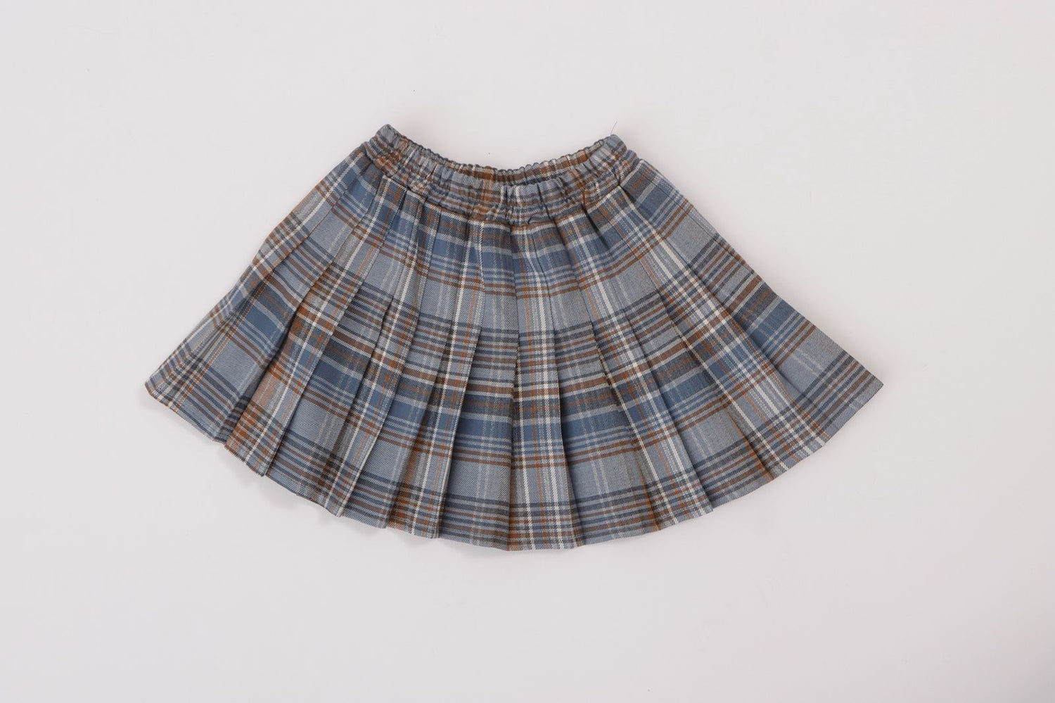 Blue Plaid Skirt