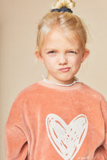 Love Cotton Velvet Sweatshirt Organic - Pink - 3 Years