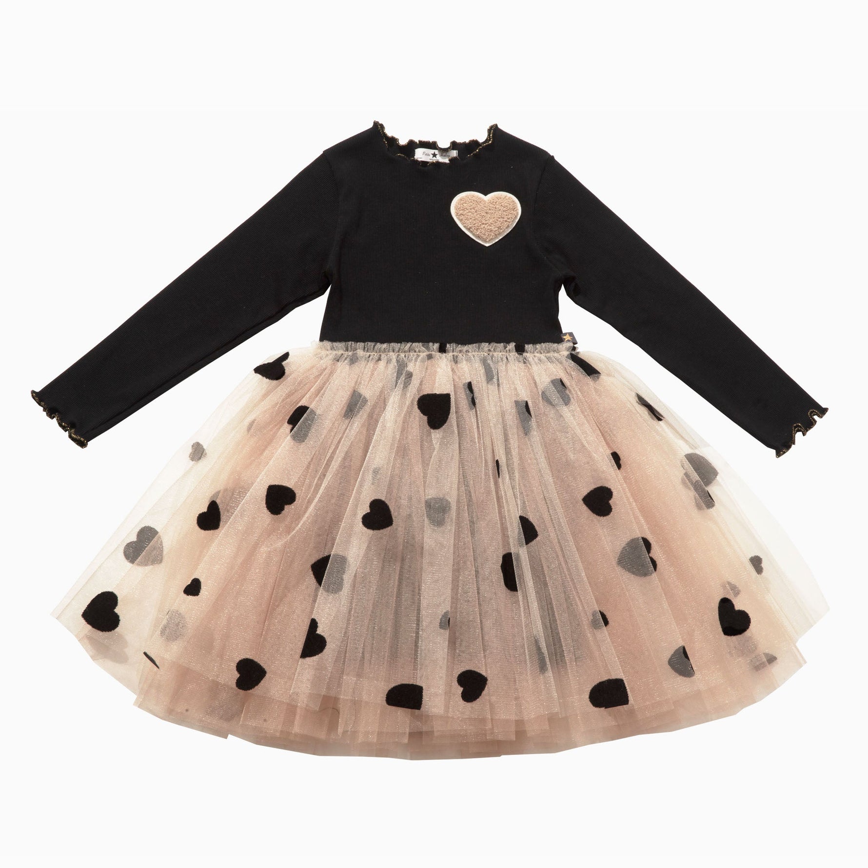 Heart Tutu Dress - Black - 10 Years